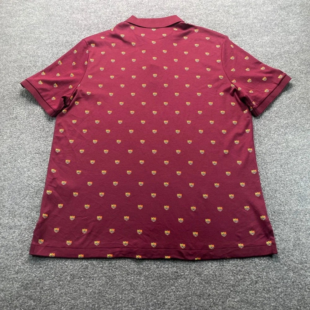 Polo Ralph Lauren Polo Shirt Mens Large Burgundy Crest Classic Fit